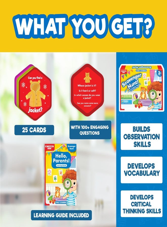 Einstein Box Scavenger Hunt Game 2-5 Years Old | Toys & Gifts for Boys & Girls Ages 2-5 Years| Games | Birthday Gifts Ideas | Learning & Education Toys| - Image 3